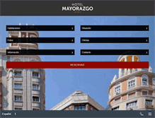 Tablet Screenshot of hotelmayorazgo.com